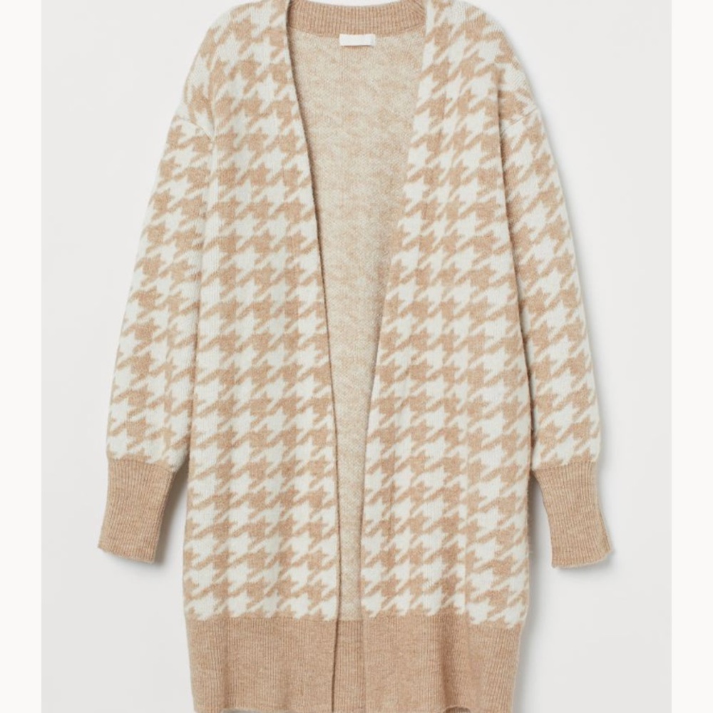 Jacquard-knit Cardigan